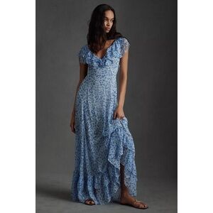 Sachin + Babi Ivy Blue Floral Maxi Dress